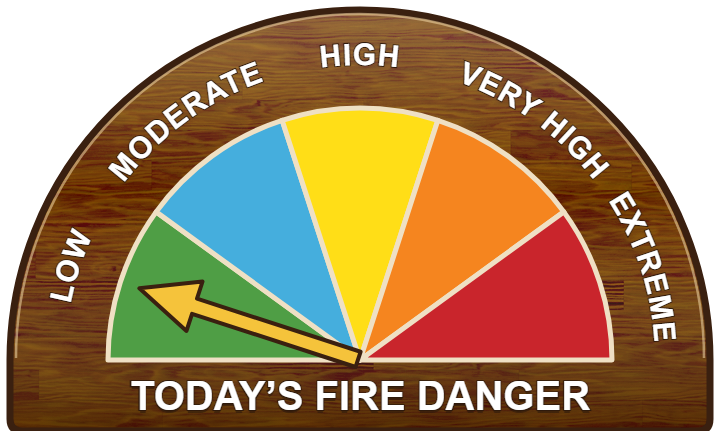 Today's fire danger is Low