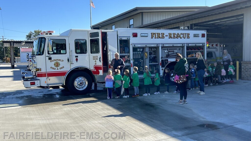 Everyone liked climbing up in the Fire Truck.