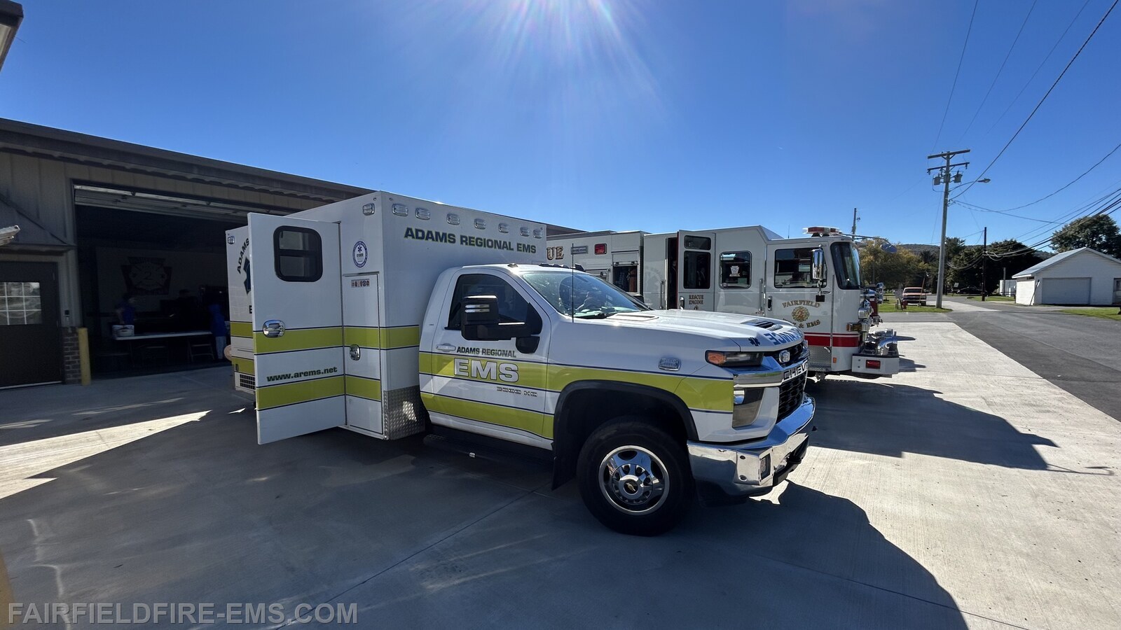 Adams Regional EMS on hand to answer questions at the Open House today.
