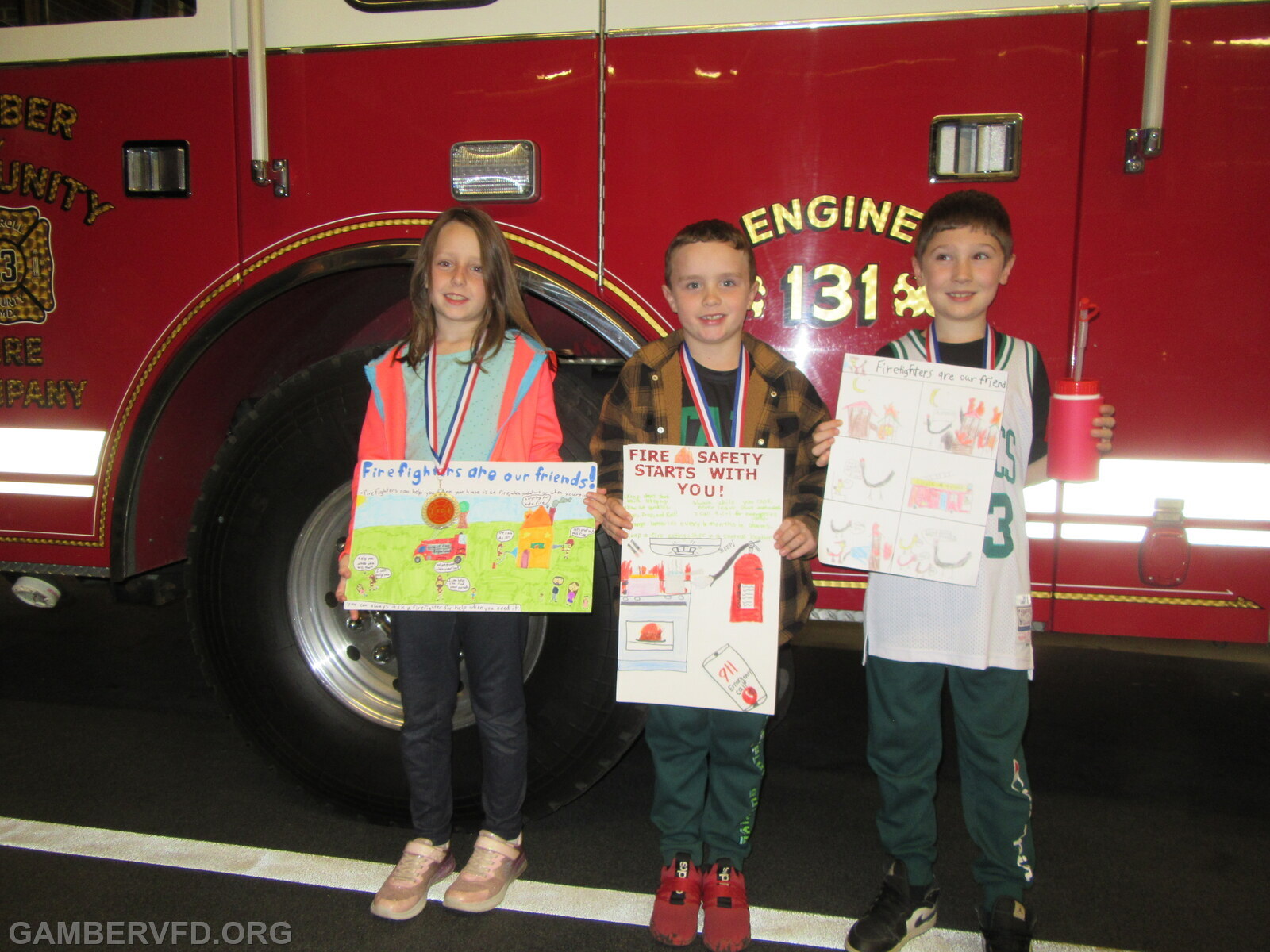 3rd Grade winners: Jane Joy, Jake Steinhardt, and Dominick Jenkins