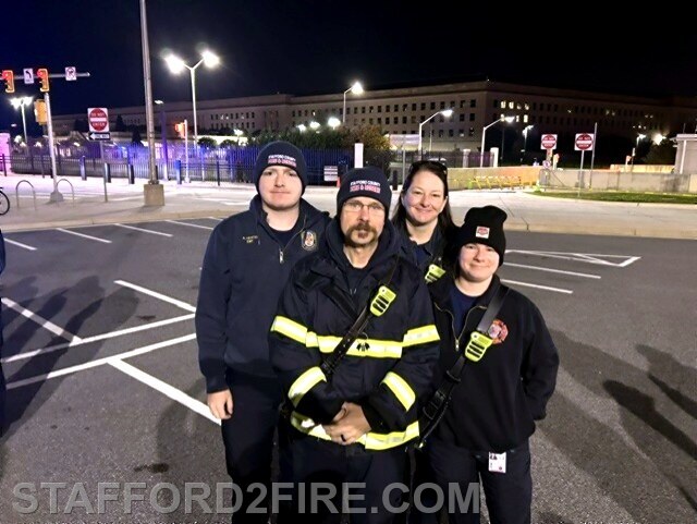Stafford Volunteer Fire Department EMS members support the 51st Marine Corps Marathon as part of a coordinated regional emergency medical operation.